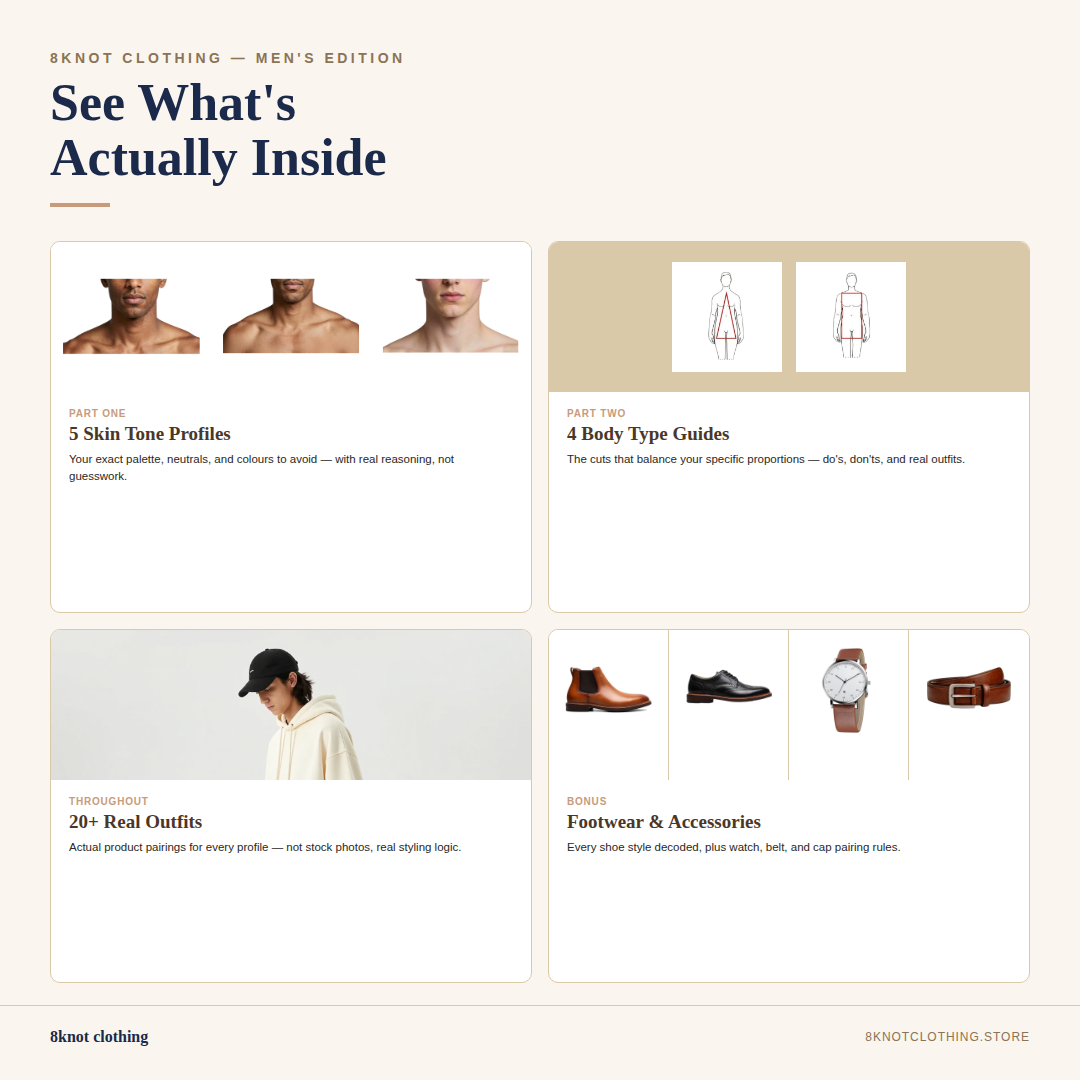 "The Colour & Style System — Men's Skin Tone & Body Type Guide"
