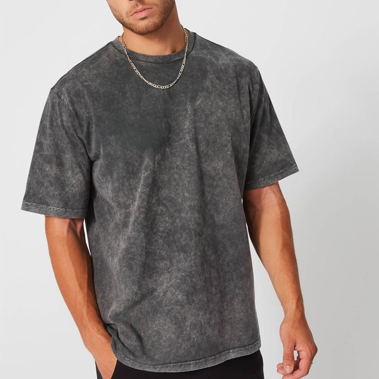 Black Acid Wash Tee