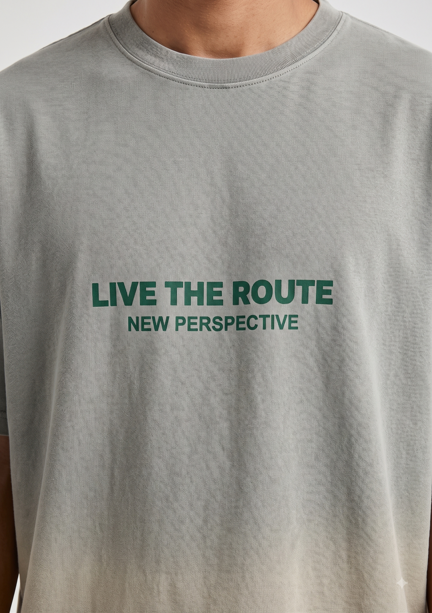 Live The Route Oversized T-Shirt – Men's 100% Cotton Streetwear Tee